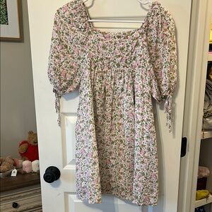 Floral Puff Sleeve Dress